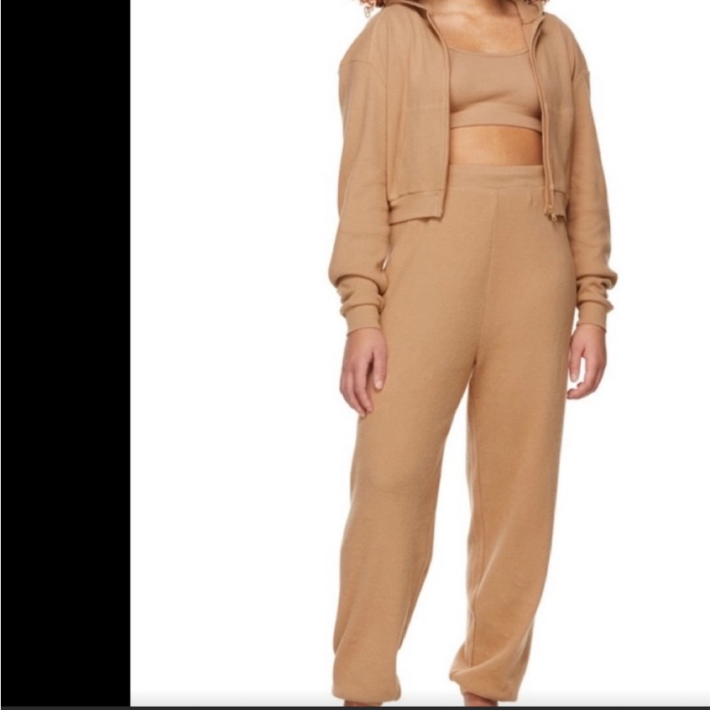 SKIMS waffle set in ochre